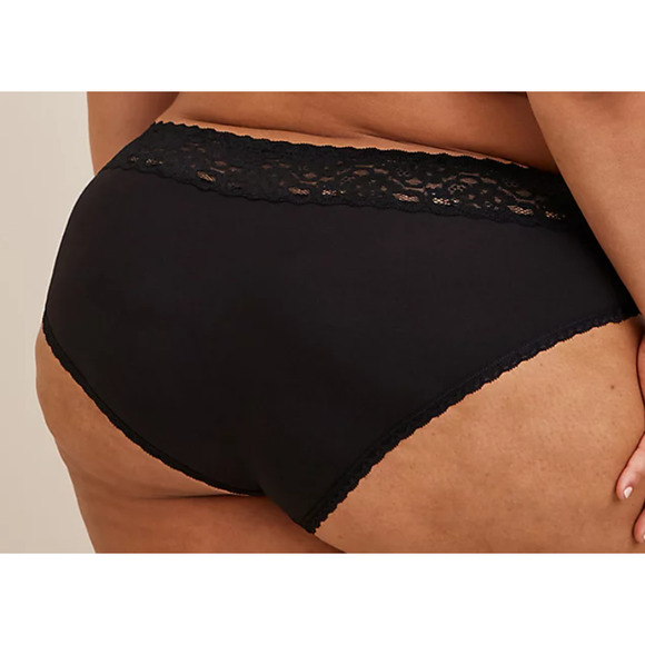 TORRID SIZE 6 COTTON MID-RISE HIPSTER LACE TRIM PANTY *****NOTE SIZE 6X***** - Picture 2 of 5